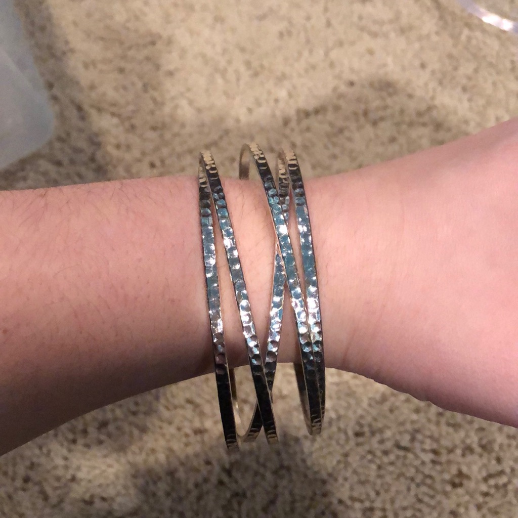 Silver Multi-Layer Bangle